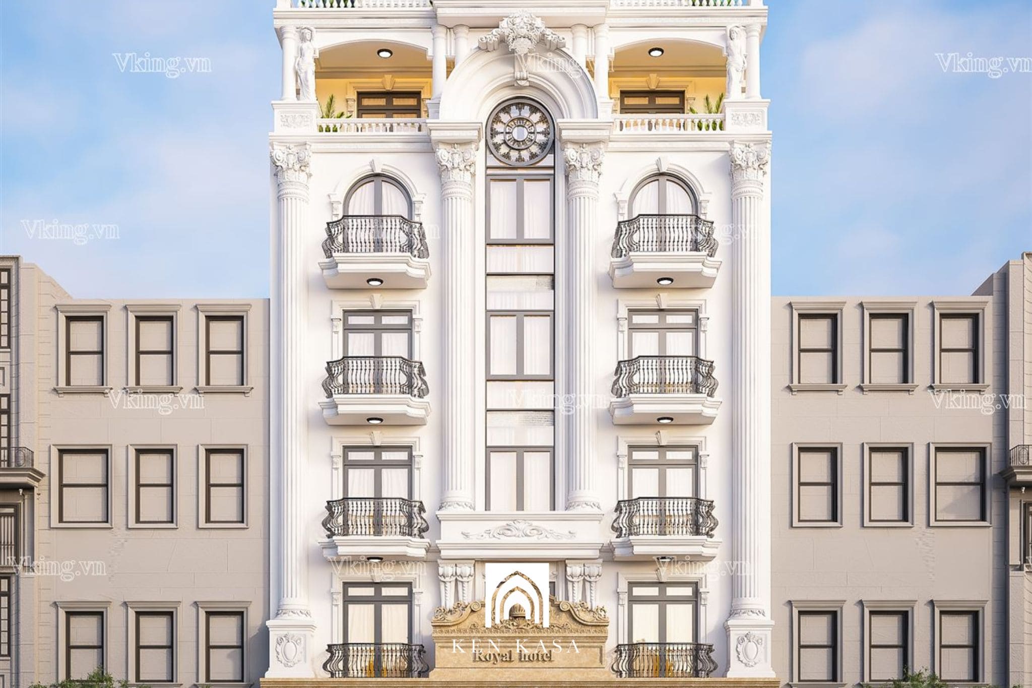 mẫu thiết kế kh&aacute;ch sạn t&acirc;n cổ điển 3 sao